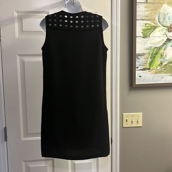 Diane von Furstenberg Black Sleeveless Pullover Sheath Dress w/ Braided Accent-4 - Picture 9 of 16